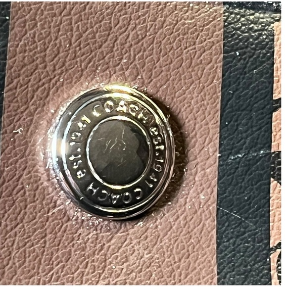 Coach Chelsea Heritage Brown & Black Coated Leather Satchel Handbag F1069-F15132 - Picture 16 of 16